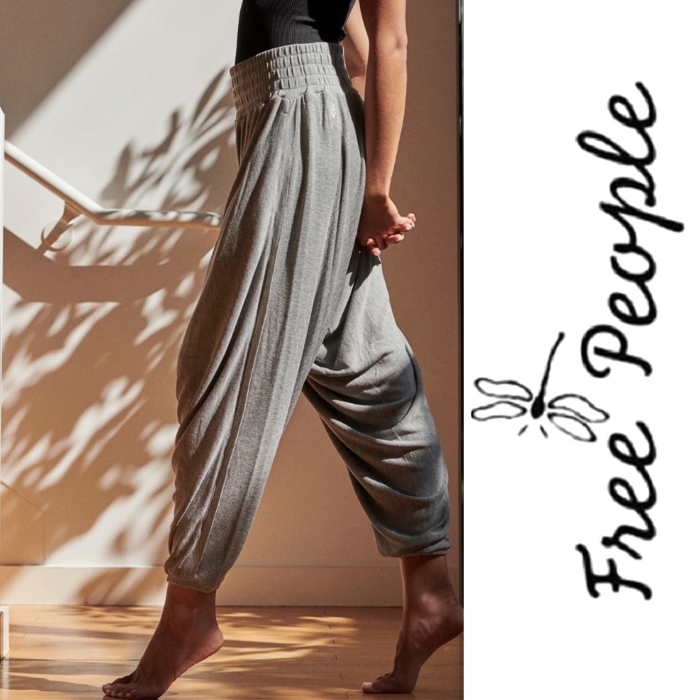 NEW FREE PEOPLE MOVEMENT Harem Pants Super Soft Modal Flowy NWT Sz S - Picture 3 of 5